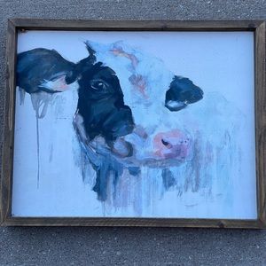 Cow wall decor 20in by 16 in